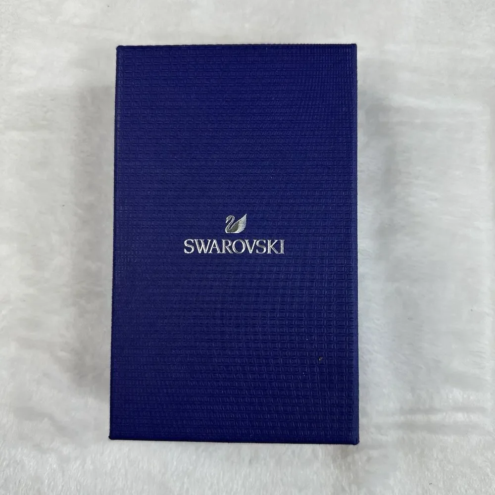 Swarovski Blue Jewelry‎ Box w/ Insert & Sleeve Authentic Gift Packaging